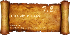 Tulipán Emma névjegykártya