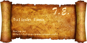 Tulipán Emma névjegykártya